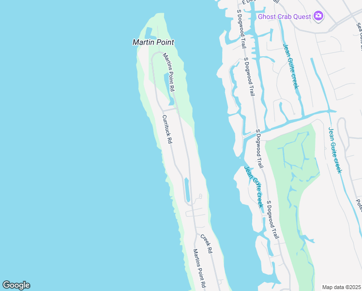 map of restaurants, bars, coffee shops, grocery stores, and more near 6058 Martins Point Road in Kitty Hawk