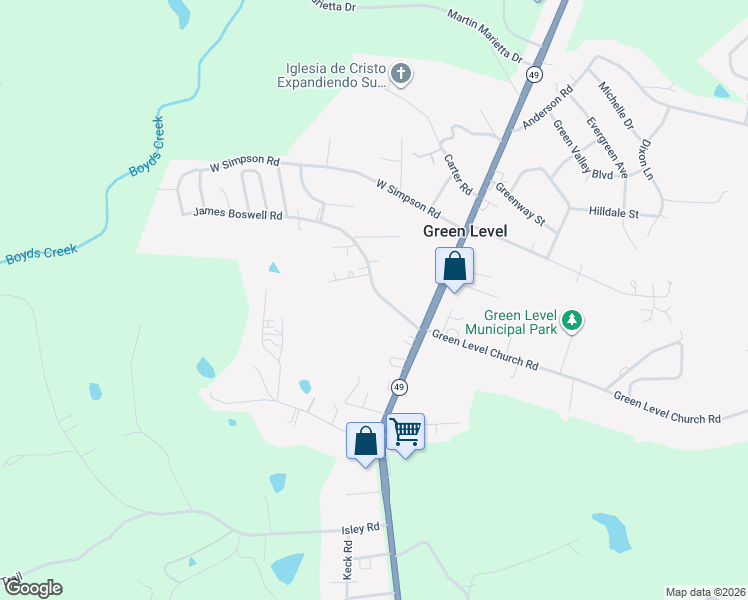 map of restaurants, bars, coffee shops, grocery stores, and more near 2331 James Boswell Road in Burlington
