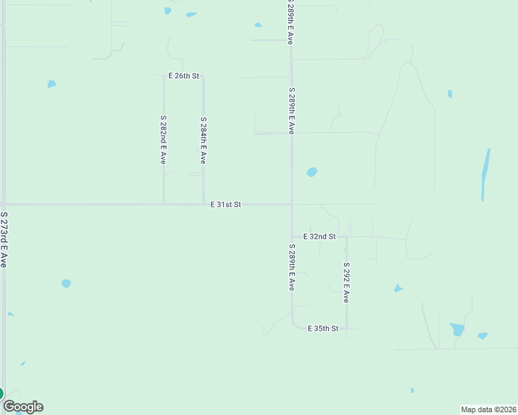 map of restaurants, bars, coffee shops, grocery stores, and more near 28677 East 31st Street in Broken Arrow