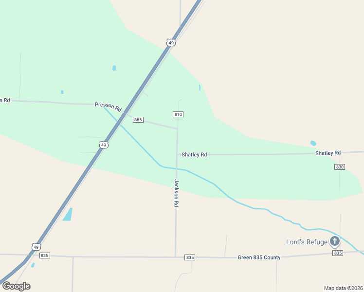 map of restaurants, bars, coffee shops, grocery stores, and more near 544 Gr 810 Road in Marmaduke