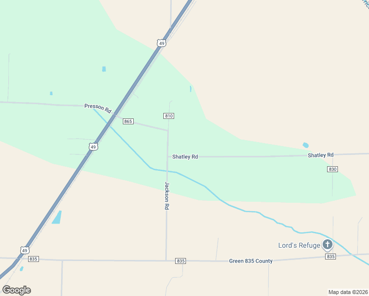 map of restaurants, bars, coffee shops, grocery stores, and more near 544 Gr 810 Road in Marmaduke