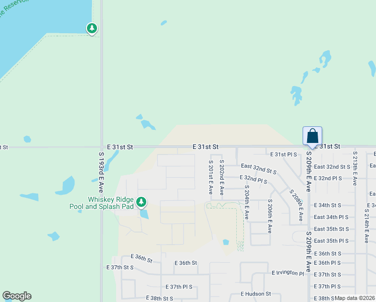 map of restaurants, bars, coffee shops, grocery stores, and more near 2913 E Quaker St in Broken Arrow