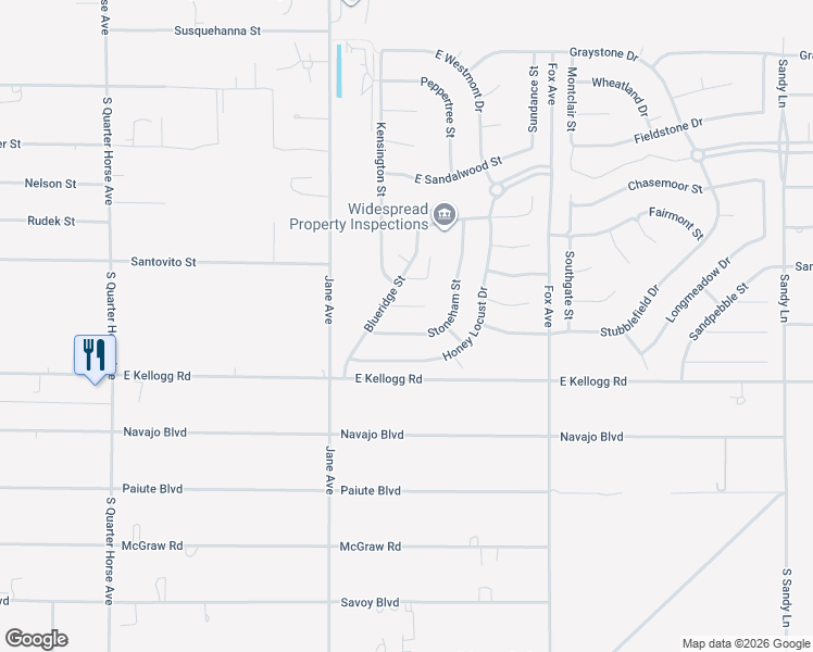 map of restaurants, bars, coffee shops, grocery stores, and more near 4650 Stoneham Street in Pahrump