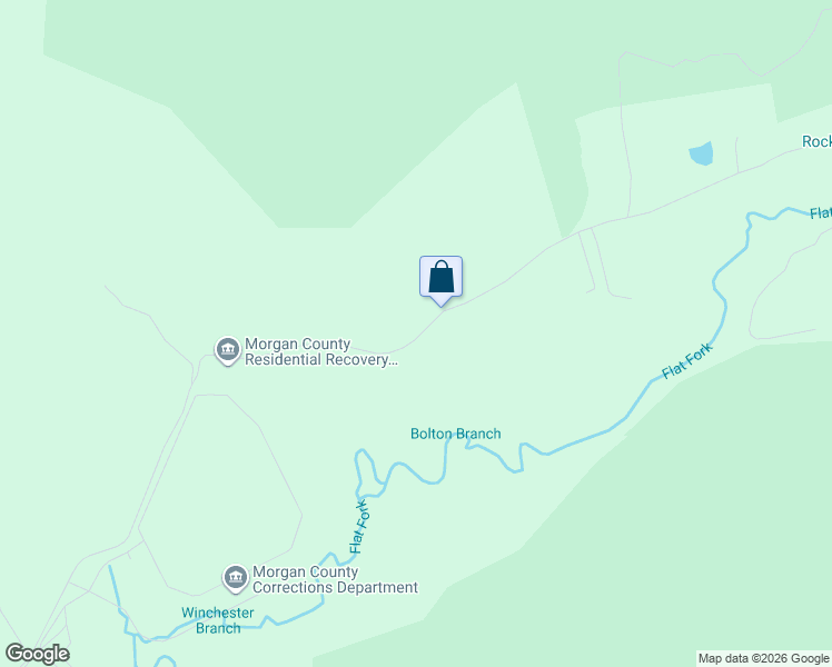 map of restaurants, bars, coffee shops, grocery stores, and more near 607 Flat Fork Road in Wartburg