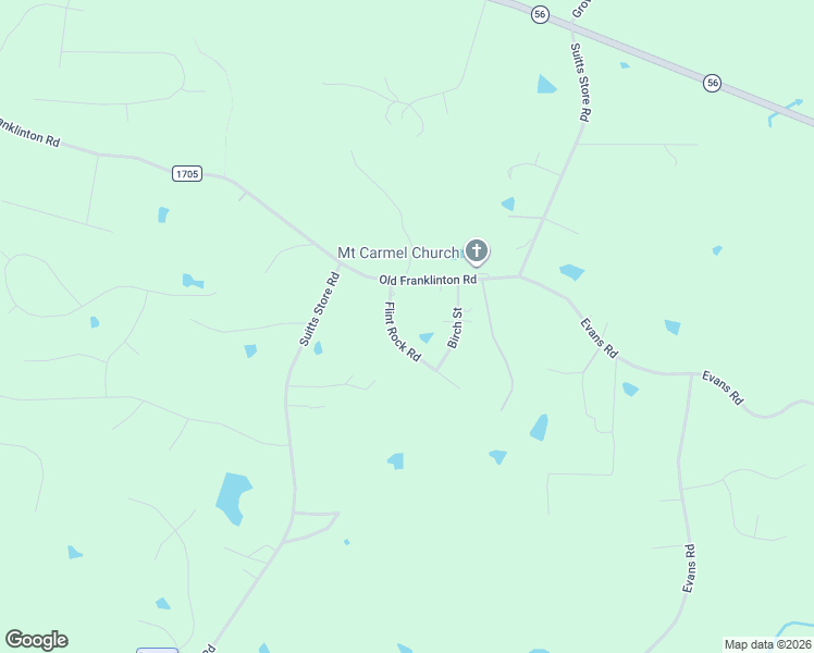 map of restaurants, bars, coffee shops, grocery stores, and more near 2048 Flint Rock Road in Franklinton