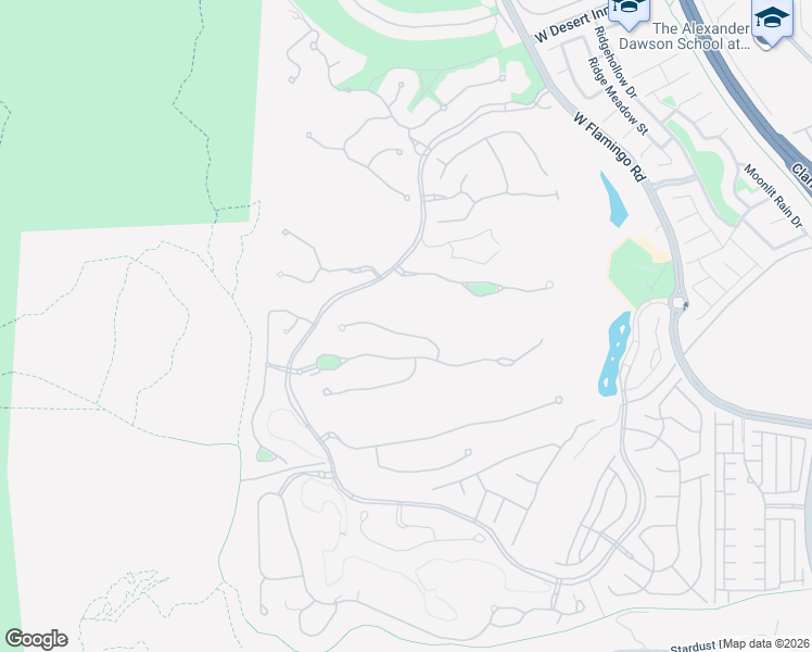 map of restaurants, bars, coffee shops, grocery stores, and more near 24 Soaring Bird Court in Las Vegas