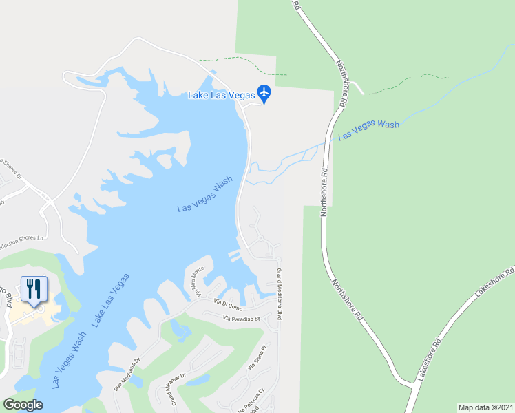 map of restaurants, bars, coffee shops, grocery stores, and more near 27 Via Mantova in Henderson