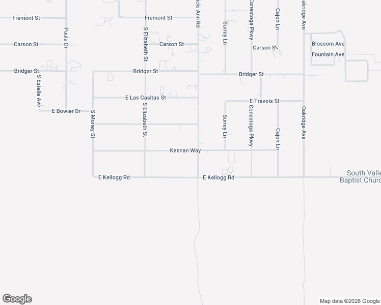 map of restaurants, bars, coffee shops, grocery stores, and more near 1961 Keenan Way in Pahrump