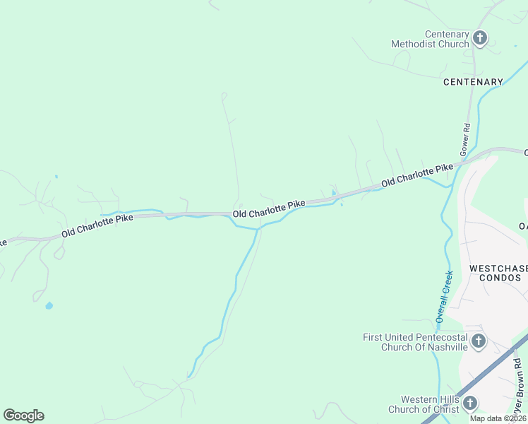 map of restaurants, bars, coffee shops, grocery stores, and more near 7666 Old Charlotte Pike in Nashville