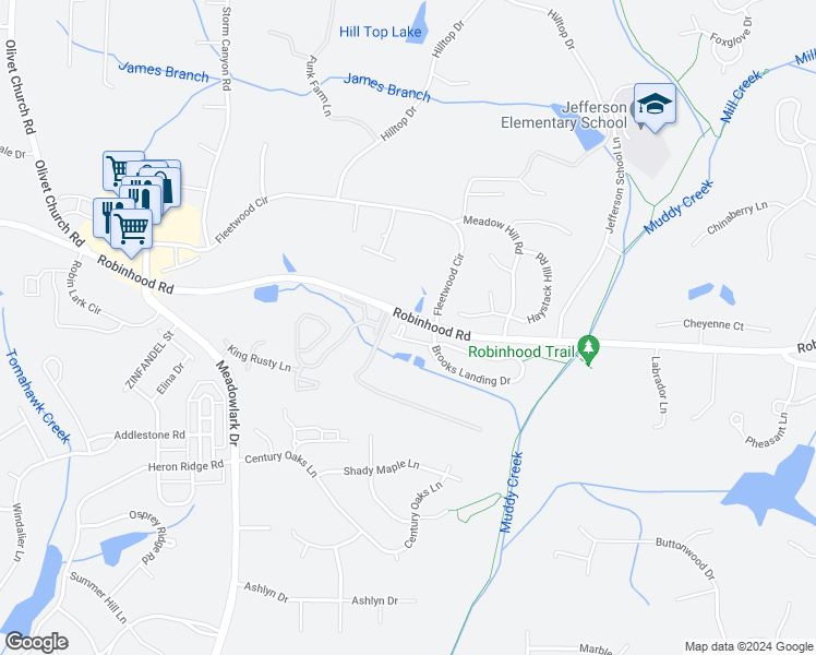 map of restaurants, bars, coffee shops, grocery stores, and more near 231 Mill Pond Drive in Winston-Salem