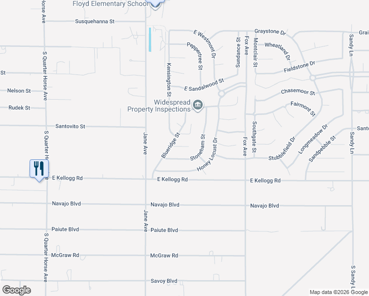 map of restaurants, bars, coffee shops, grocery stores, and more near 4671 Stonebridge Court in Pahrump