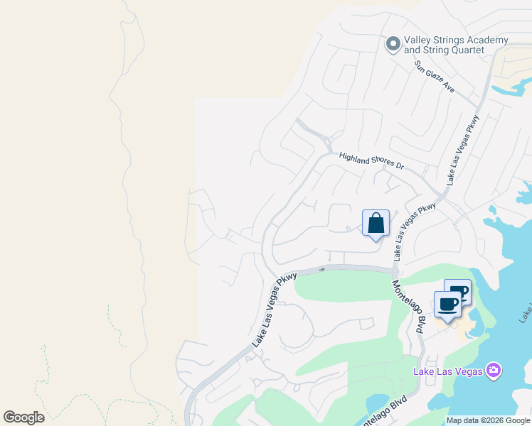 map of restaurants, bars, coffee shops, grocery stores, and more near 42 Sand Star Lane in Henderson