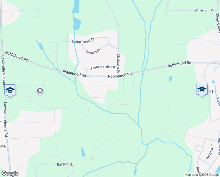 map of restaurants, bars, coffee shops, grocery stores, and more near 5901 Cutters Creek Court in Pfafftown
