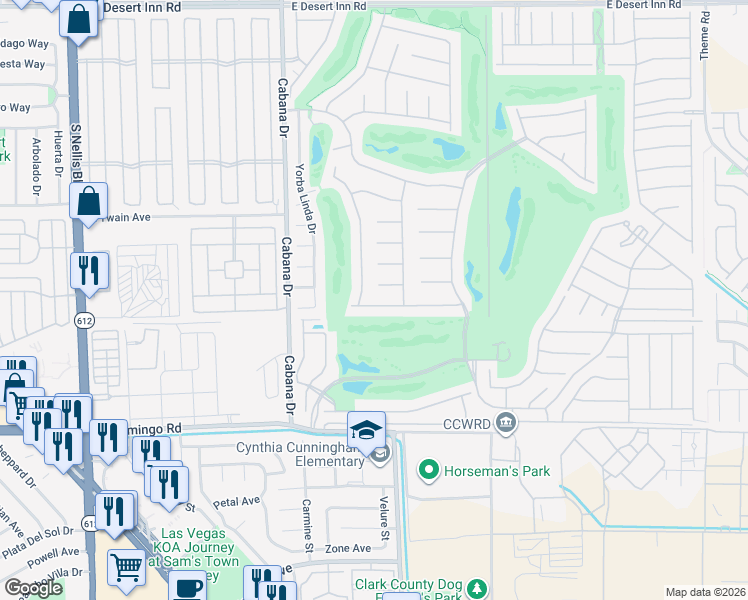 map of restaurants, bars, coffee shops, grocery stores, and more near 5562 Little Lake Avenue in Las Vegas
