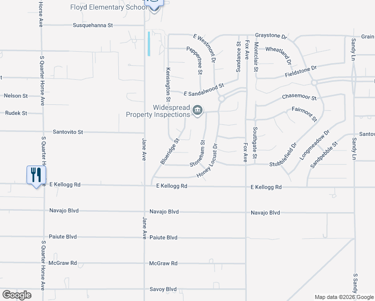 map of restaurants, bars, coffee shops, grocery stores, and more near 4690 Stonebridge Court in Pahrump