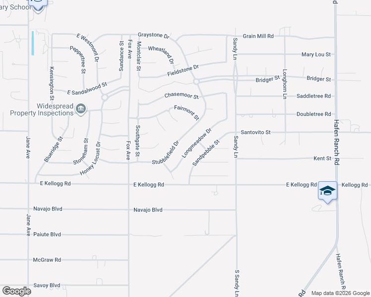 map of restaurants, bars, coffee shops, grocery stores, and more near 6830 Longmeadow Drive in Pahrump
