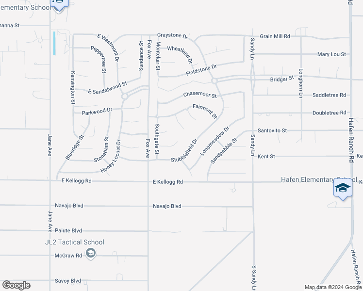 map of restaurants, bars, coffee shops, grocery stores, and more near 5111 Andover Court in Pahrump