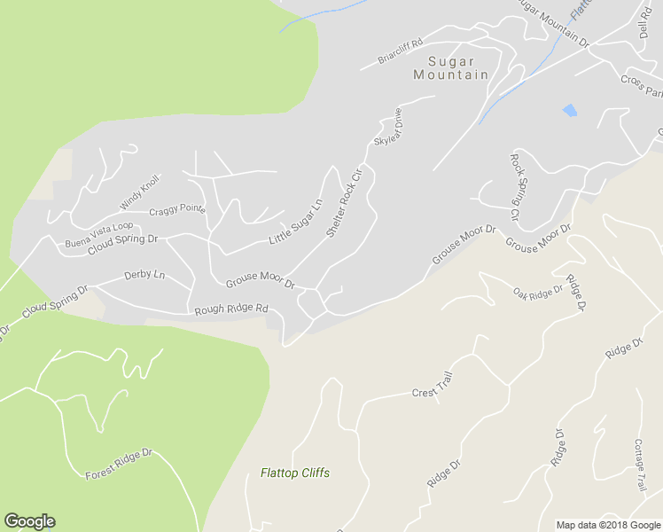 map of restaurants, bars, coffee shops, grocery stores, and more near 877 Shelter Rock Circle in Sugar Mountain