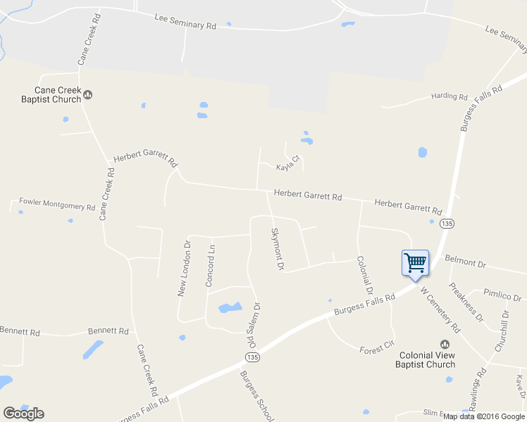 map of restaurants, bars, coffee shops, grocery stores, and more near 2102 Skymont Drive in Cookeville