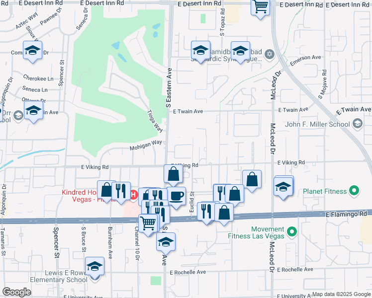 map of restaurants, bars, coffee shops, grocery stores, and more near 2471 Sabado Street in Las Vegas