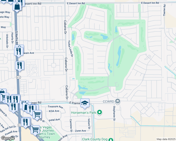 map of restaurants, bars, coffee shops, grocery stores, and more near 5604 Wedge Court in Las Vegas