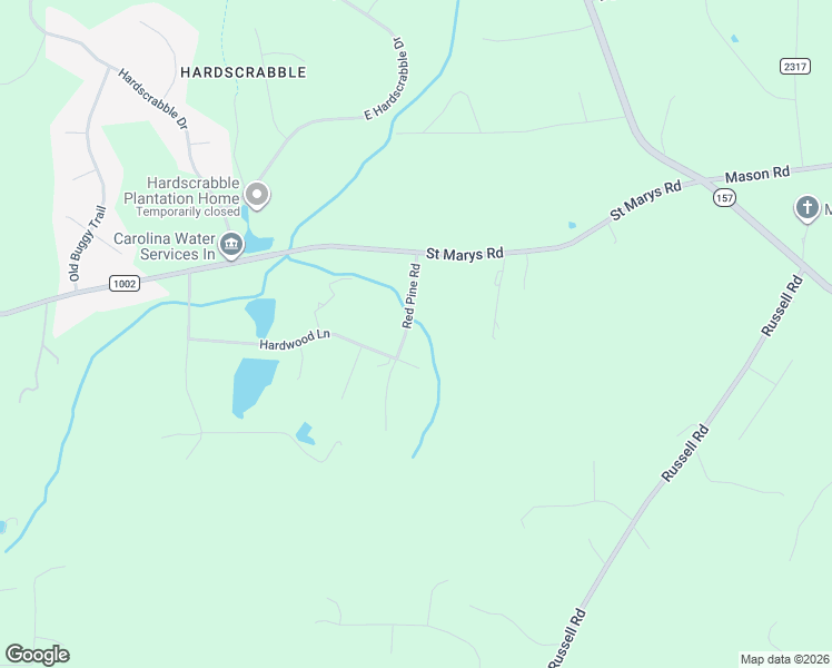 map of restaurants, bars, coffee shops, grocery stores, and more near 2719 Red Pine Road in Hillsborough