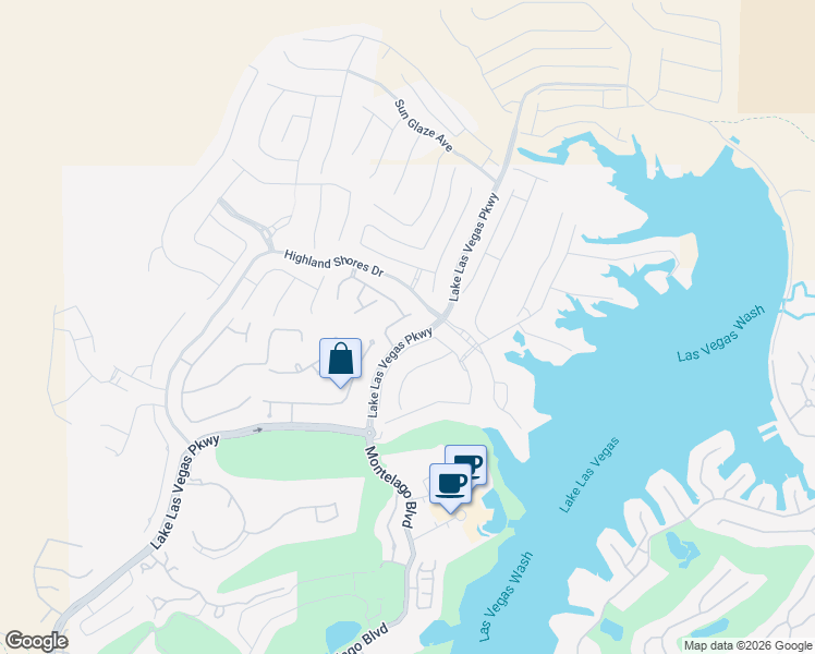 map of restaurants, bars, coffee shops, grocery stores, and more near 20 Highland Cove Lane in Henderson