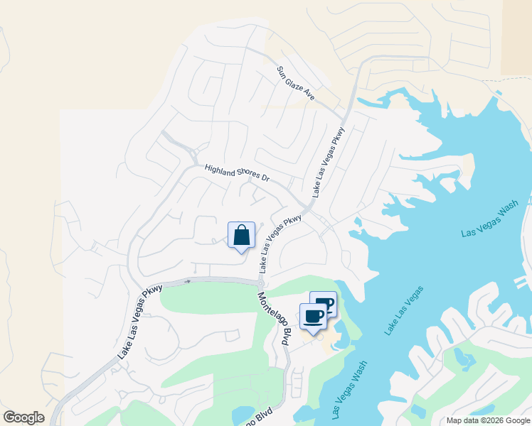 map of restaurants, bars, coffee shops, grocery stores, and more near 32 Highland Cove Lane in Henderson