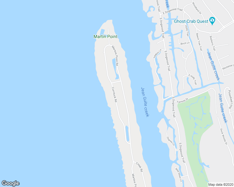 map of restaurants, bars, coffee shops, grocery stores, and more near 6075 Currituck Road in Kitty Hawk