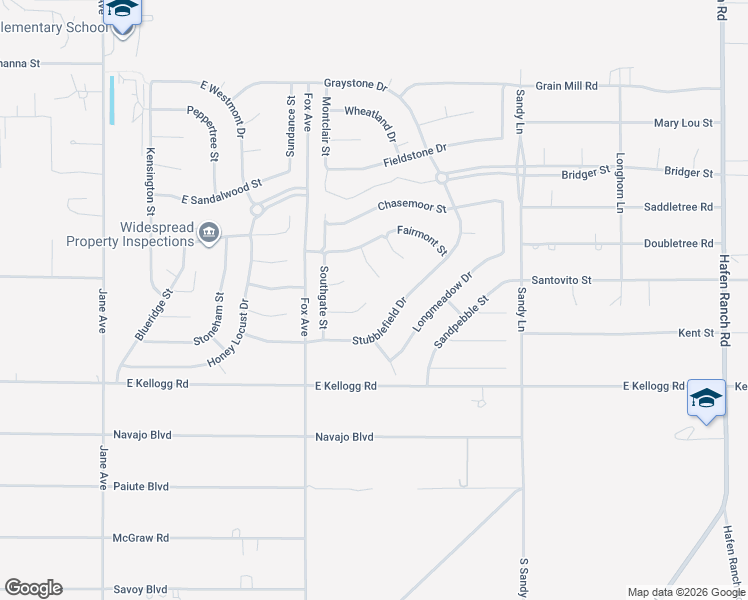 map of restaurants, bars, coffee shops, grocery stores, and more near 5121 Andover Court in Pahrump