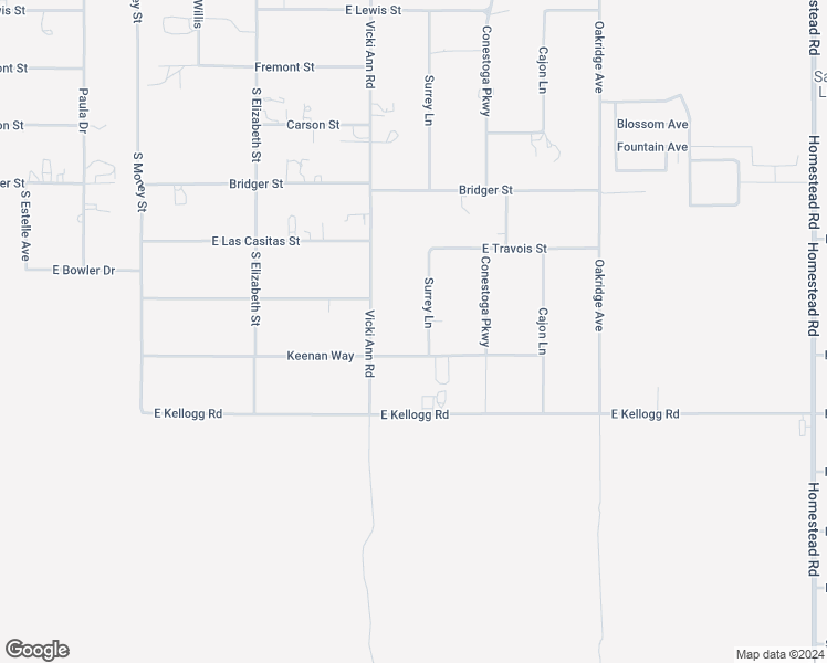 map of restaurants, bars, coffee shops, grocery stores, and more near 6821 Vicki Ann Road in Pahrump