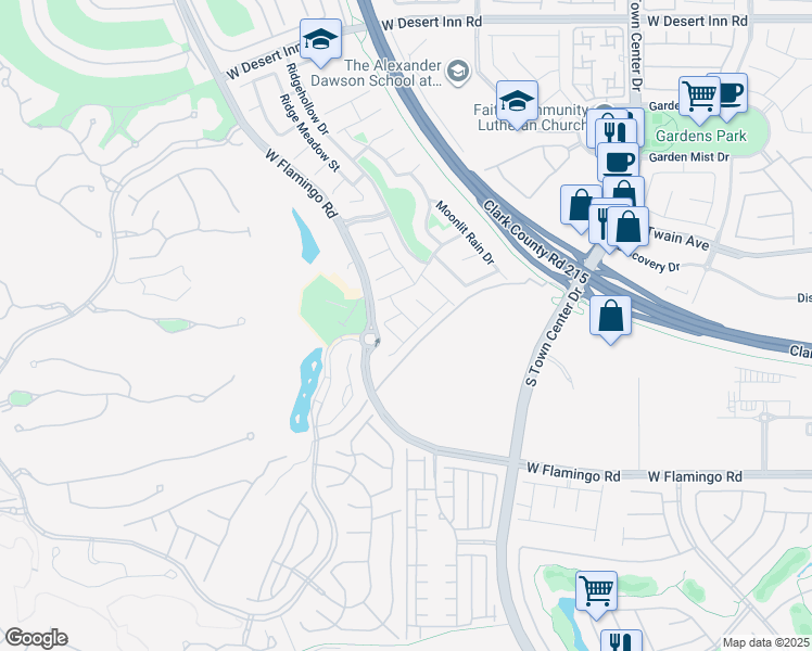 map of restaurants, bars, coffee shops, grocery stores, and more near 3833 Sterling Crest Place in Las Vegas