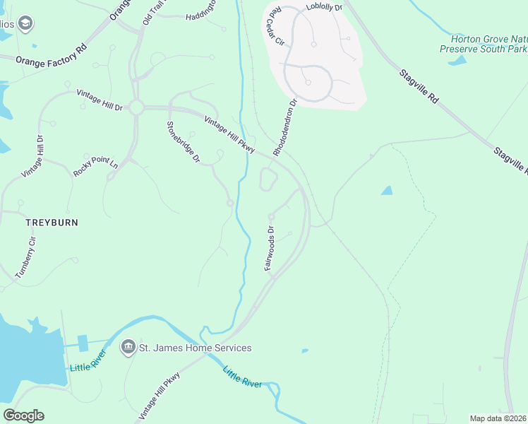 map of restaurants, bars, coffee shops, grocery stores, and more near 25 Fairwoods Drive in Durham