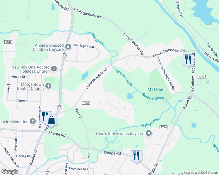 map of restaurants, bars, coffee shops, grocery stores, and more near 340 Christopher Drive in Burlington