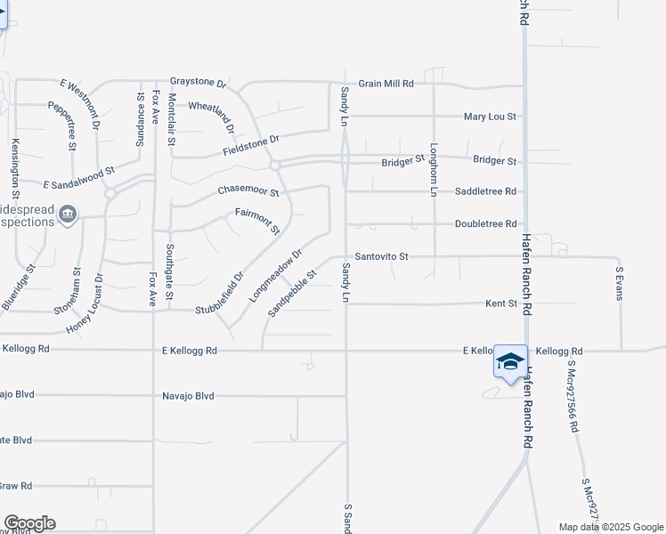 map of restaurants, bars, coffee shops, grocery stores, and more near 6761 Sandpebble Street in Pahrump