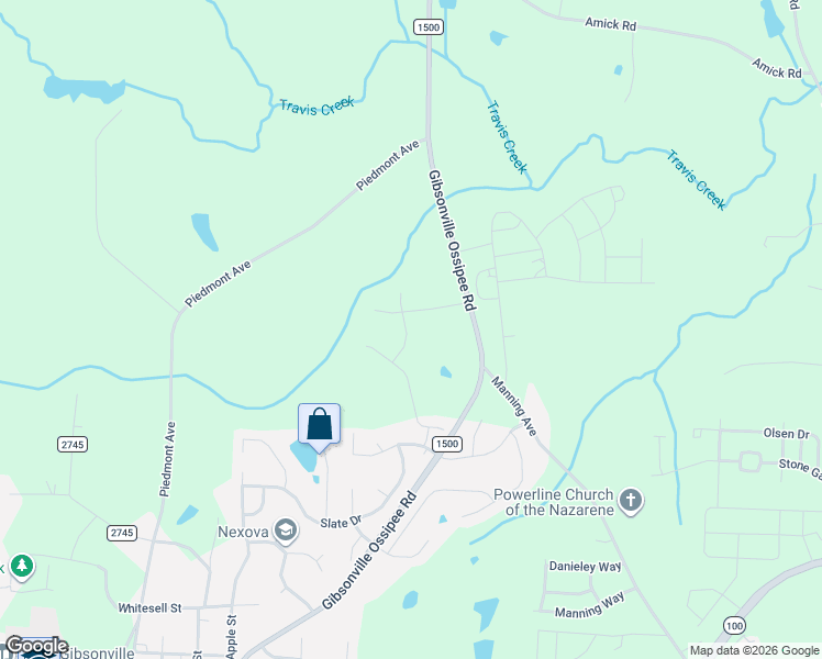map of restaurants, bars, coffee shops, grocery stores, and more near 281 Moonstone Court in Gibsonville