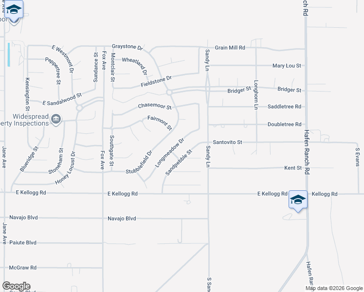 map of restaurants, bars, coffee shops, grocery stores, and more near 6761 Longmeadow Drive in Pahrump
