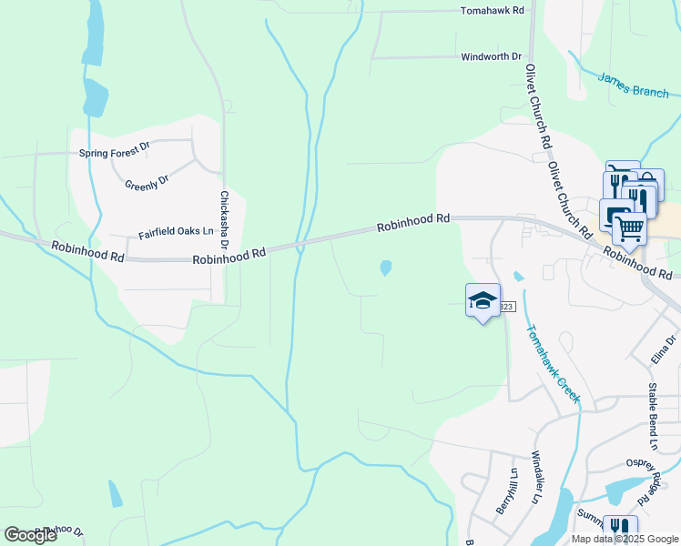 map of restaurants, bars, coffee shops, grocery stores, and more near Allgood Road in Winston-Salem