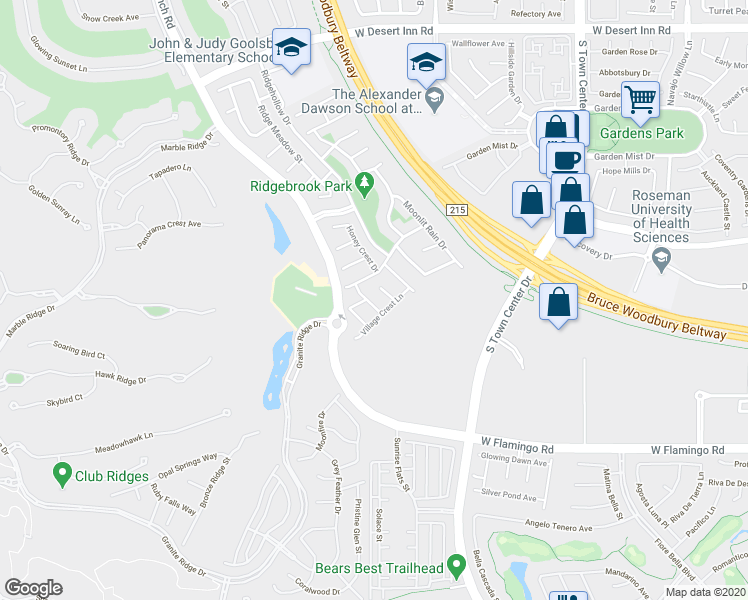 map of restaurants, bars, coffee shops, grocery stores, and more near 3833 Sterling Crest Place in Las Vegas