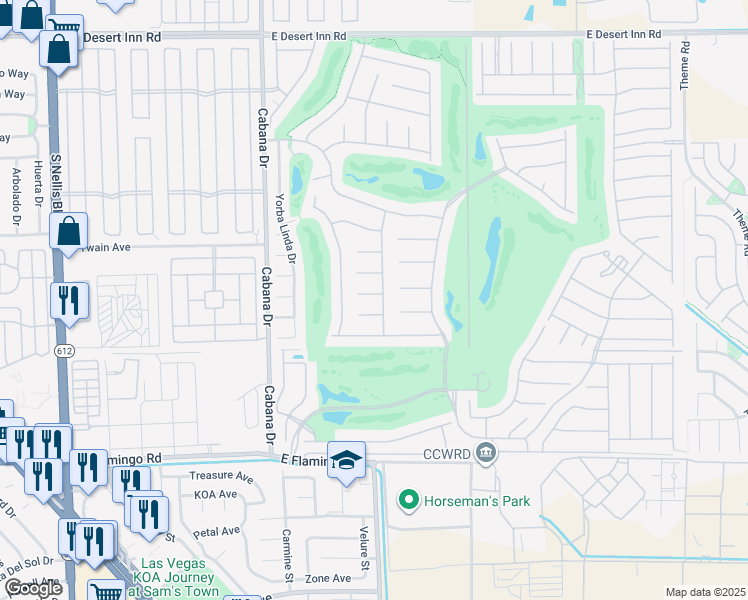 map of restaurants, bars, coffee shops, grocery stores, and more near 5605 Estrella Mountain Court in Las Vegas