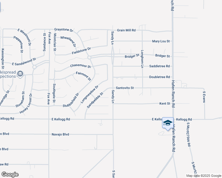 map of restaurants, bars, coffee shops, grocery stores, and more near 6751 Sandpebble Street in Pahrump