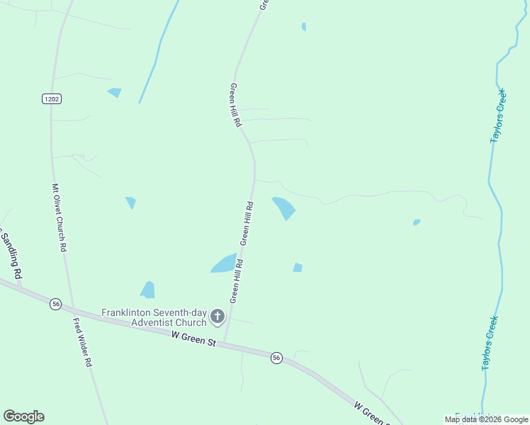 map of restaurants, bars, coffee shops, grocery stores, and more near 228 Green Hill Road in Franklinton