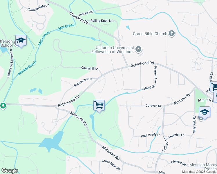 map of restaurants, bars, coffee shops, grocery stores, and more near 761 Gibb Street in Winston-Salem
