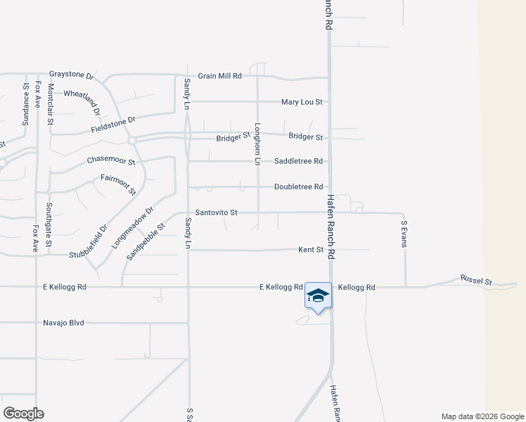 map of restaurants, bars, coffee shops, grocery stores, and more near 5760 Santovito Street in Pahrump