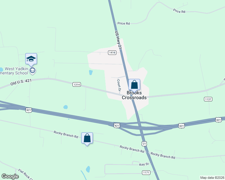 4134 West Old US 421 Highway, Hamptonville NC Walk Score