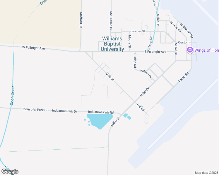 map of restaurants, bars, coffee shops, grocery stores, and more near 71 West Singing Tree Lane in Walnut Ridge