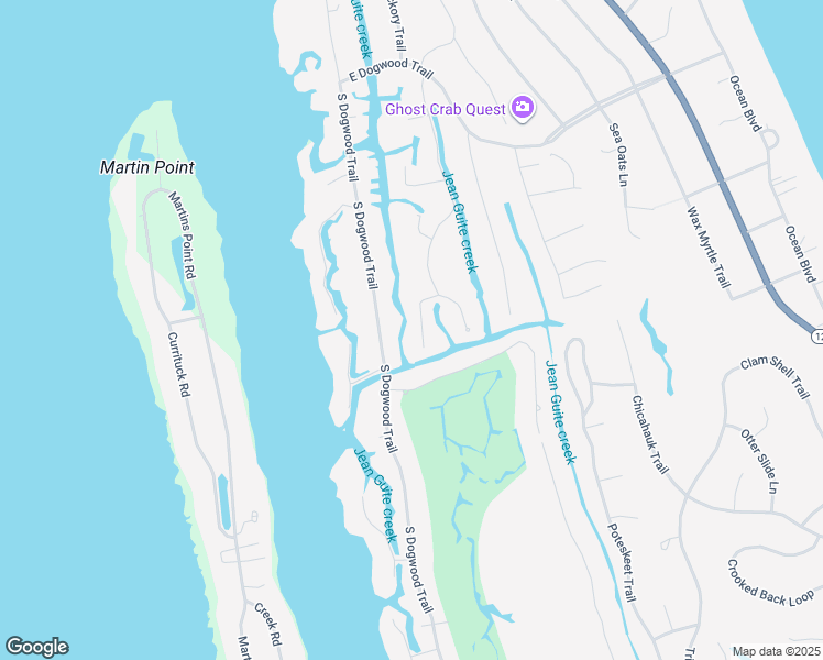 map of restaurants, bars, coffee shops, grocery stores, and more near 140 West Holly Trail in Kitty Hawk