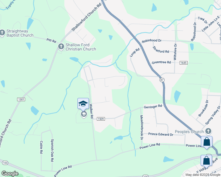 map of restaurants, bars, coffee shops, grocery stores, and more near 113 Bell Tower Court in Elon