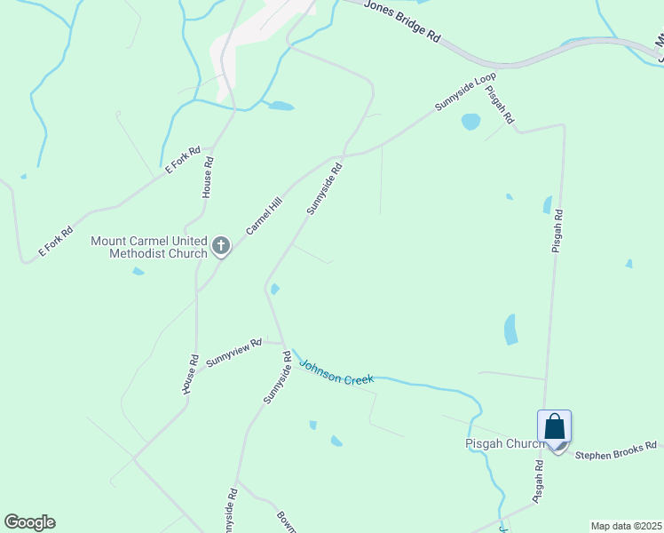 map of restaurants, bars, coffee shops, grocery stores, and more near 120 Sunny Meadow Lane in Greeneville