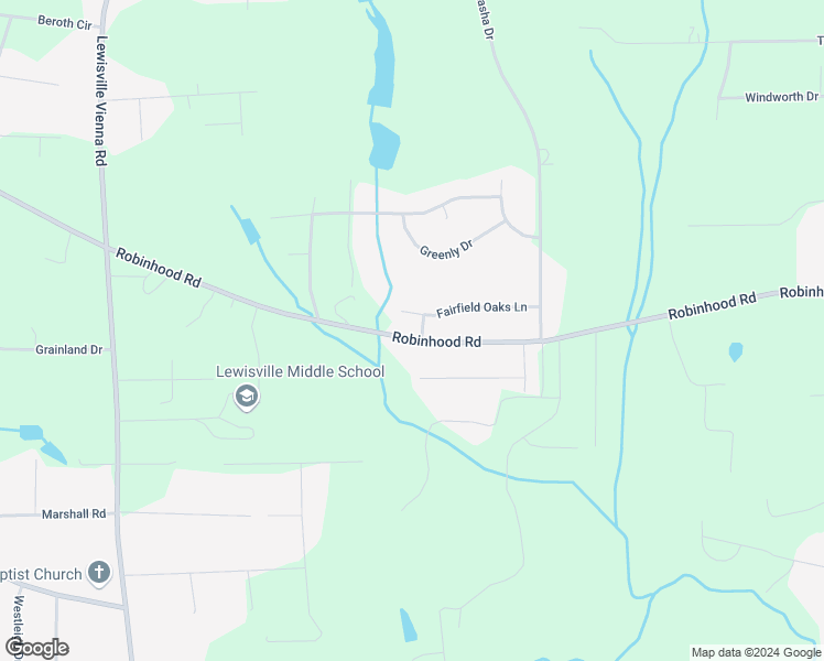 map of restaurants, bars, coffee shops, grocery stores, and more near 1200 Fairfield Creek Drive in Pfafftown